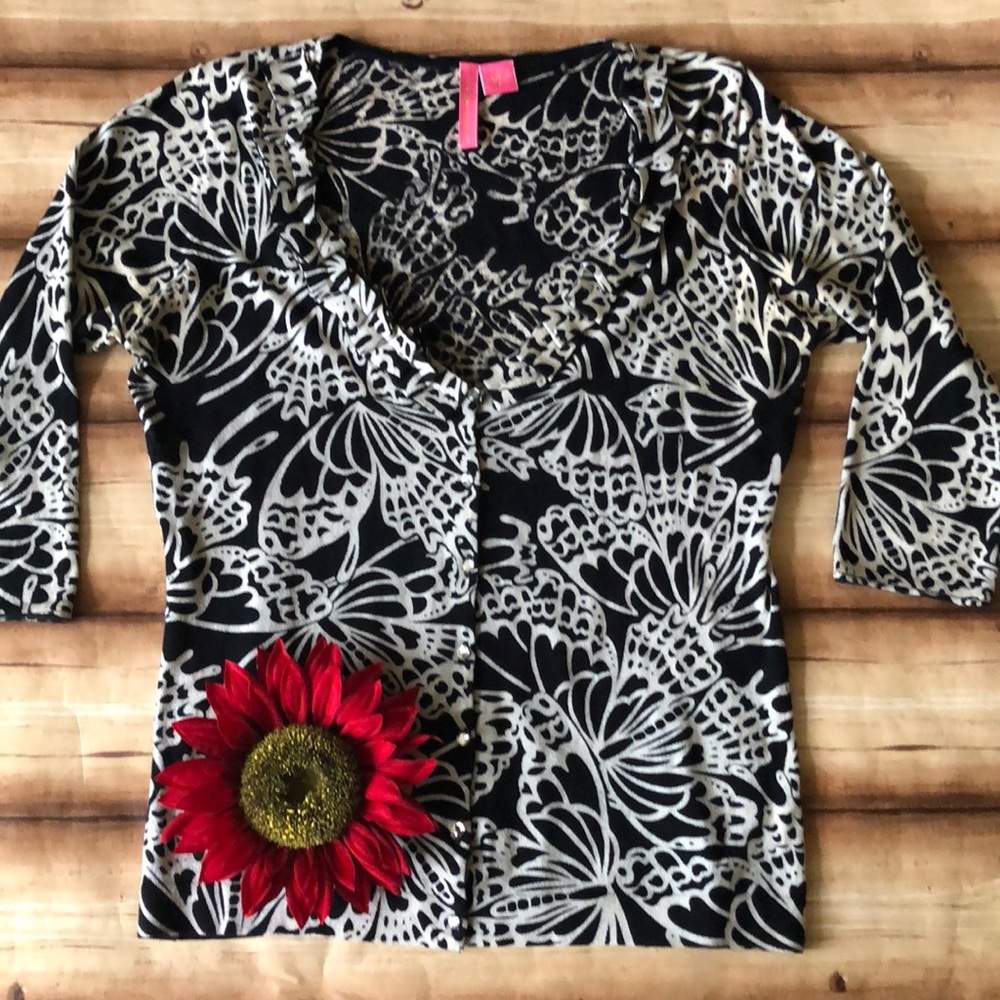 Anthropologie Charlotte brand. Black/white print.